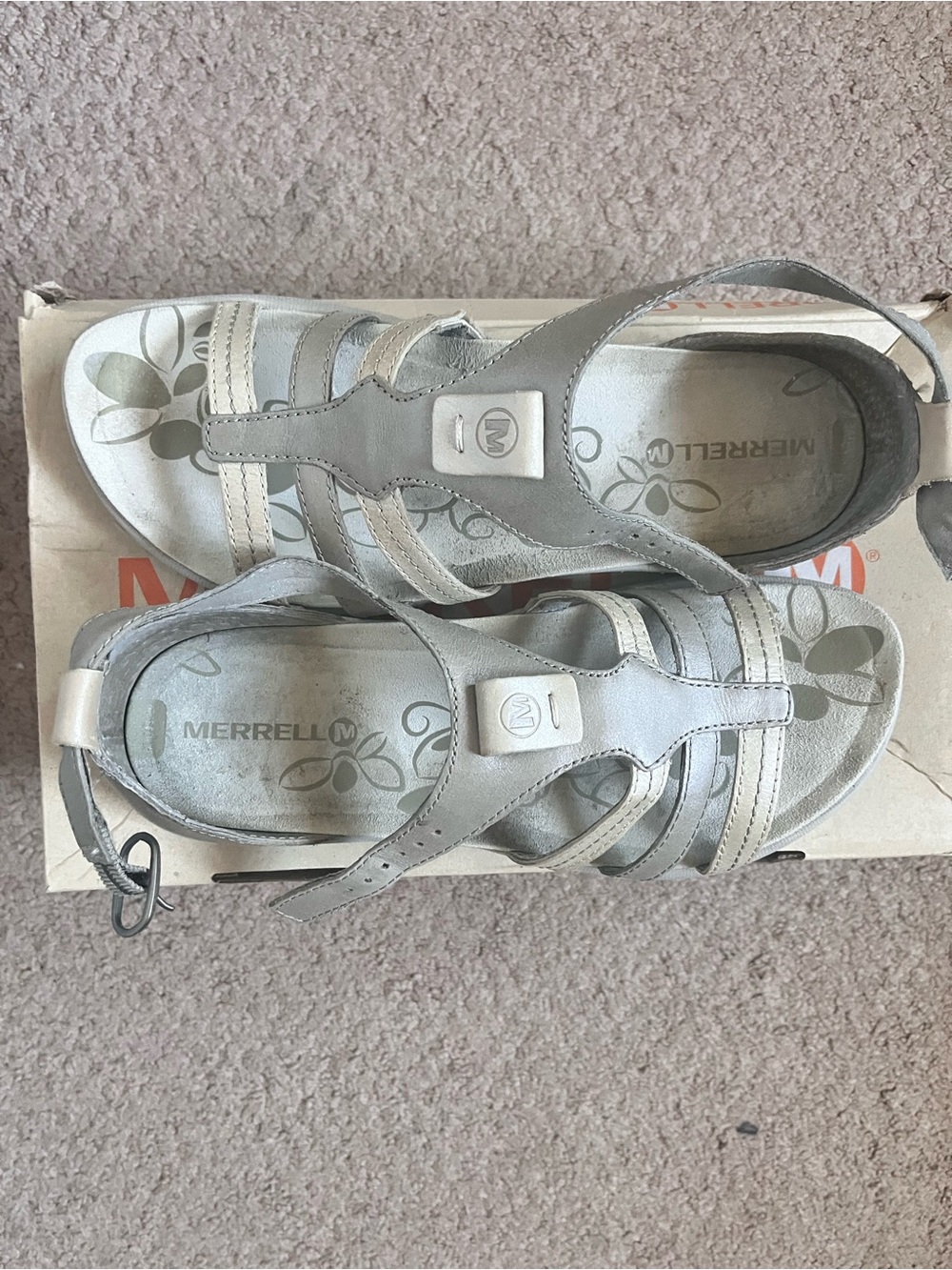 Merrell Cantor Lavish Leather Strappy Gladiator Sandals - 7